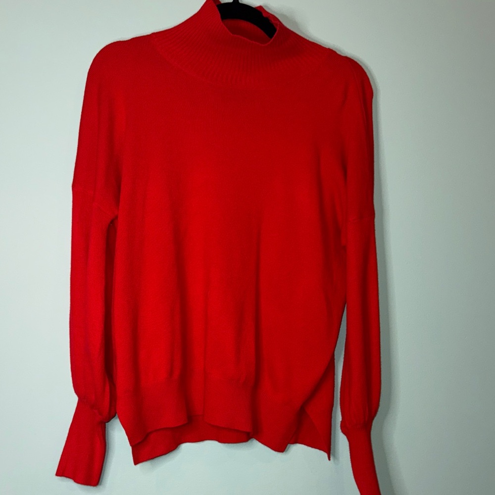 French Connection Vibrant Red turtle Neck Sweater